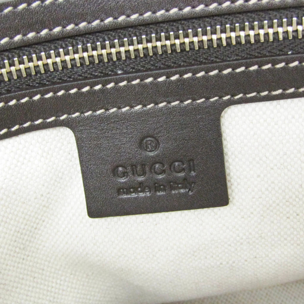 GUCCI Authentic Brown Leather Tote Bag - Picture 14 of 16